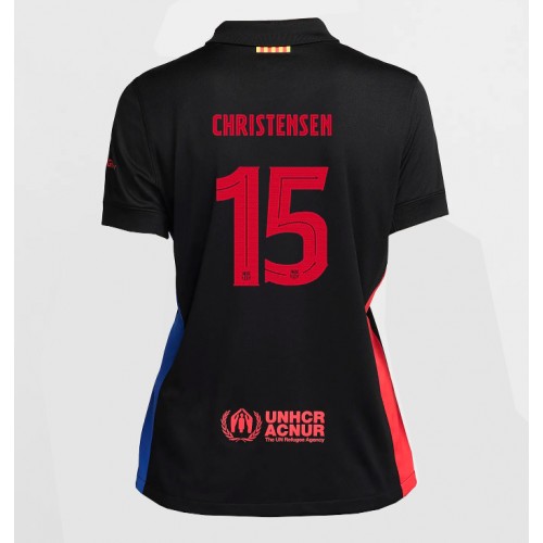 Fotbalové Dres Barcelona Andreas Christensen #15 Dámské Venkovní 2024-25 Krátký Rukáv